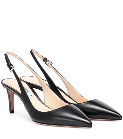 prada black slingbacks|Prada slingback shoes nordstrom.